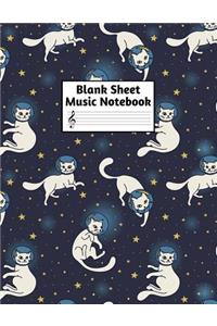 Blank Sheet Music Notebook