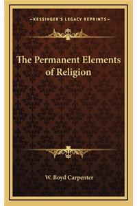 The Permanent Elements of Religion