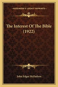 Interest of the Bible (1922)