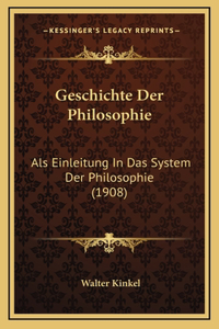 Geschichte Der Philosophie