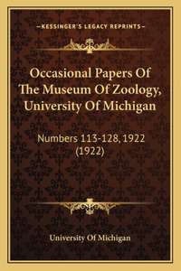 Occasional Papers Of The Museum Of Zoology, University Of Michigan