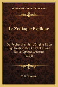 Zodiaque Explique