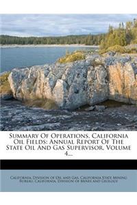 Summary of Operations, California Oil Fields