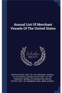 Annual List Of Merchant Vessels Of The United States