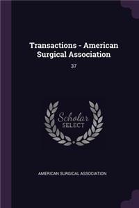 Transactions - American Surgical Association