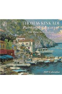 Thomas Kinkade Painting on Location 2019 Deluxe Wall Calendar