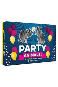 Party Animals! Pop up Notecard Collection
