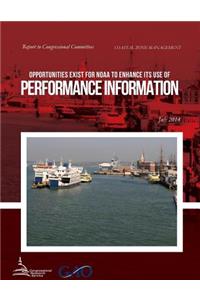 COASTAL ZONE MANAGEMENT Opportunities Exist for NOAA to Enhance Its Use of Performance Information