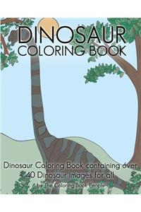 Dinosaur Coloring Book: Dinosaur Coloring Book containing over 40 Dinosaur images for all.