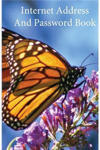 Internet Address and Password Book: Internet Address and Password Book / Diary / Notebook Butterfly