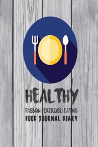 Food Journal Diary: 7.5x9.25 Diet Food Journal 60 Days Challenge(120 Pages) - Log / Food / Diet Planner with Calories Counter - Vol.8: Foo