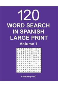 Word Search in Spanish Large Print - Volume 1