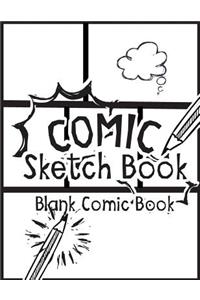 Comic Sketch Book - Blank Comic Book