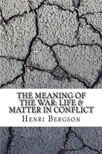 The Meaning of the War: Life & Matter in Conflict