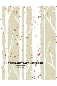 Twigs abstract notebook