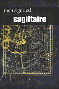 sagittaire signe astrologique, carnet ligné