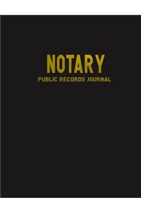 Public Notary Records Journal