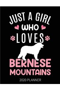 Just A Girl Who Loves Bernese Mountains 2020 Planner