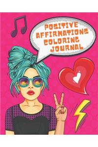 Positive Affirmations Coloring Journal