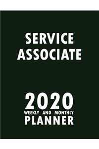 Service Associate 2020 Weekly and Monthly Planner
