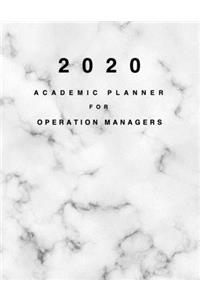 2020 Academic Planner for Operation Managers