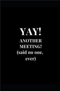 Yay! Another Meeting! (said no one, ever)