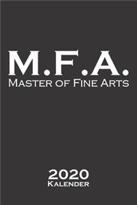 Master of Fine Arts Kalender 2020