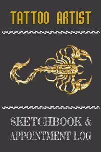 Tattoo Artist Sketchbook & Appointment Log