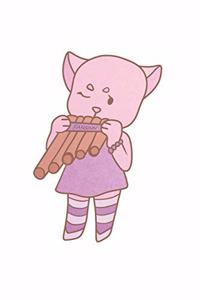 Panpipe Music Cat Notebook
