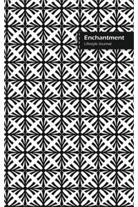 Enchantment Lifestyle Journal, Blank Write-in Notebook, Dotted Lines, Wide Ruled, Size (A5) 6 x 9 In (White)