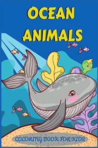 Ocean Animals Coloring Book for Kids