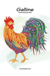 Galline Libro da Colorare per Adulti 1