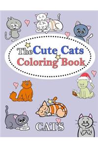 The Cute Cats Coloring Book