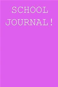 School journal!