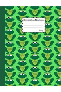 Frog Composition Notebook