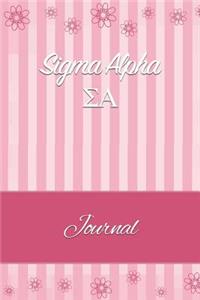 SIGMA Alpha: Line Ruled Sorority Girls Journal - Great Present for Big or Lil Sister