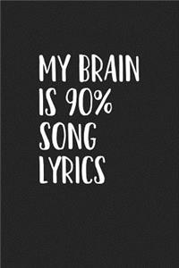 My Brain Is 90% Song Lyrics