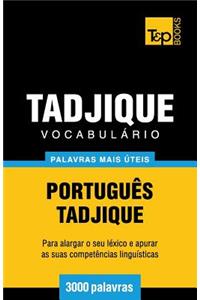 Vocabulário Português-Tadjique - 3000 palavras mais úteis