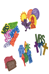 Vacation Bible School (Vbs) 2021 Discovery on Adventure Island Stay-Put Stickers (Pkg of 500)