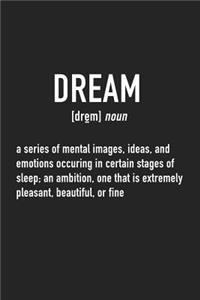 Dream - A Series of Mental Images Ideas and Emotions