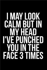 I May Look Calm But in My Head I've Punched You in the Face 3 Times