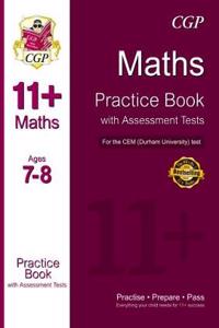 11+ Maths Practice Book with Assessment Tests (Ages 7-8) for the CEM Test
