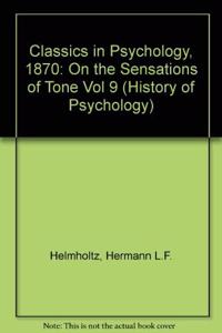 Classics in Psychology, 1870