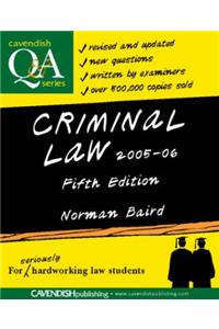 Criminal Law Q&A: 2005-2006