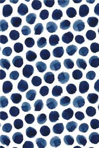 Bullet Journal Notebook Indigo Blue Ink Spots