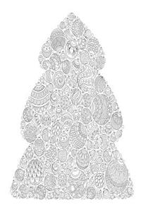 Color My Cover Christmas Journal - Christmas Bauble Tree