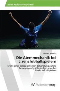 Atemmechanik bei Lizenzfußballspielern