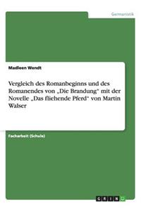 Vergleich des Romanbeginns und des Romanendes von 