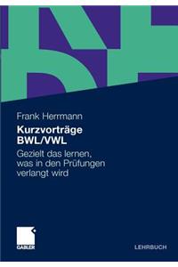 Kurzvorträge Bwl/Vwl