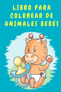 Libro para colorear de animales bebés
